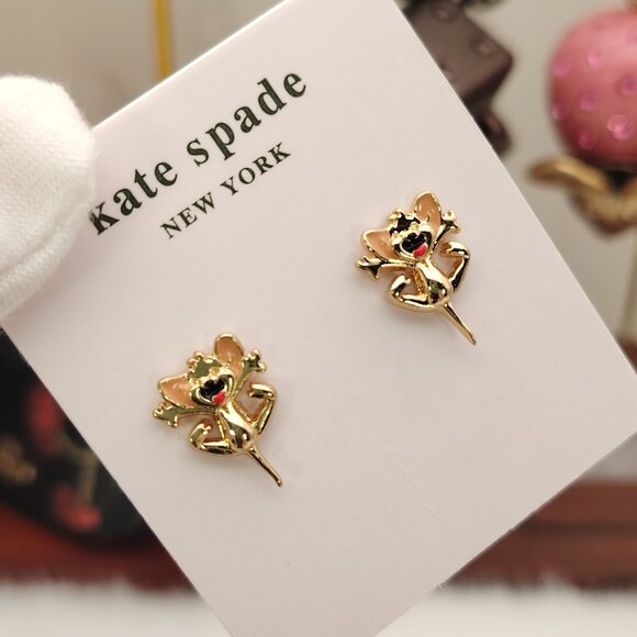 kate spade Jewelry - KATE SPADE • Whimsical Tom & Jerry Earrings